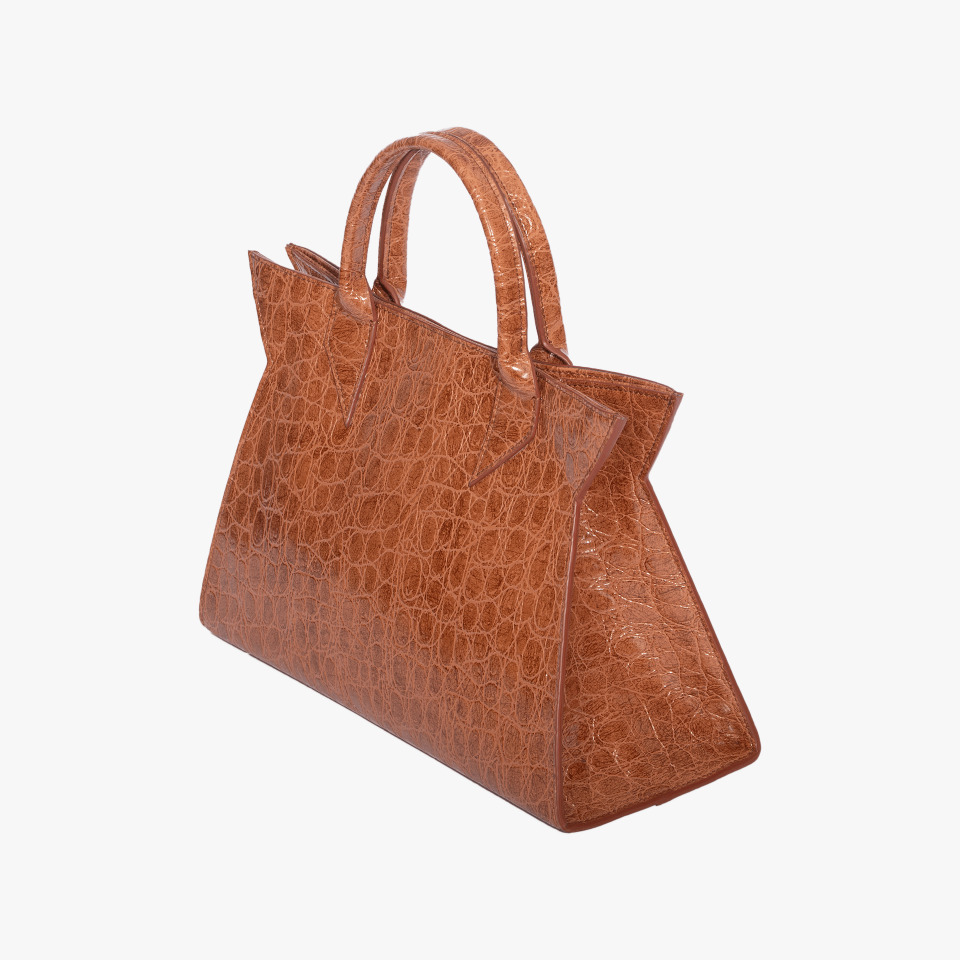 Nea Medium Croco Brown