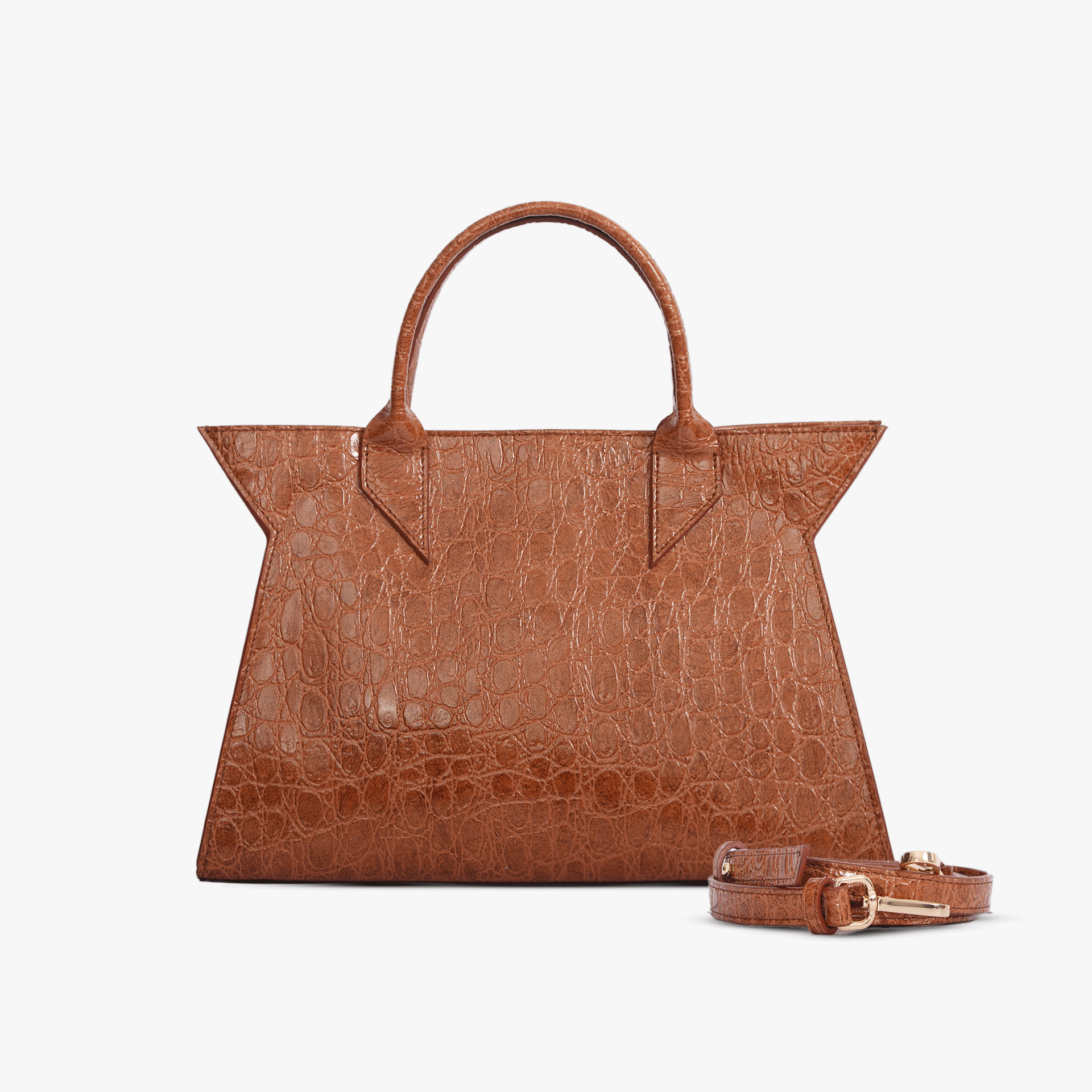 Nea Medium Croco Brown