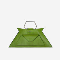 Sibilla Cruise Verde Pitone - borsa vegana Anema texture pitone - immagine 1