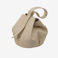 Nimphea Beige Large Nude - borsa vegana Anema in bucce di arancia - immagine 1