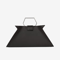 Sibilla Maxi Nero Rough - borsa vegana Anema in bucce di mela - immagine 1